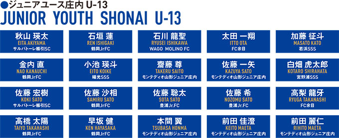 ジュニアユース庄内 U 15 公益社団法人山形県スポーツ振興21世紀協会 モンテディオ山形アカデミー スポーツ山形21女子駅伝