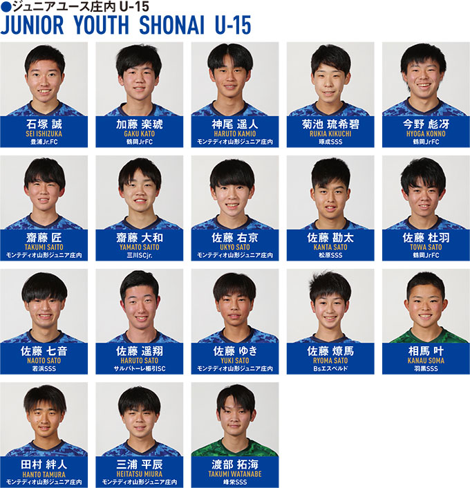 ジュニアユース庄内 U 15 公益社団法人山形県スポーツ振興21世紀協会 モンテディオ山形アカデミー スポーツ山形21女子駅伝 ジュニアユース庄内 U 15 公益社団法人山形県スポーツ振興21世紀協会 モンテディオ山形アカデミー スポーツ山形21女子駅伝